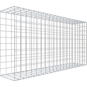 Gabiona C-Ring-Gabione-Anbaukorb Typ 2 100 x 200 x 40 cm Maschenw 10 x 10 cm