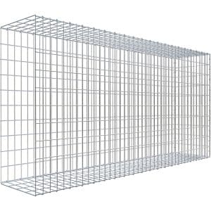 Gabiona C-Ring-Gabione-Anbaukorb Typ 2 100 x 200 x 40 cm Maschenw 5 x 10 cm