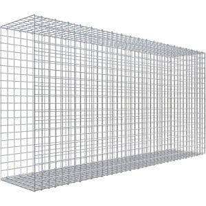 Gabiona C-Ring-Gabione-Anbaukorb Typ 2 100 x 200 x 40 cm Maschenw 5 x 5 cm