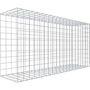 Gabiona C-Ring-Gabione-Anbaukorb Typ 2 100 x 200 x 50 cm Maschenw 10 x 10 cm