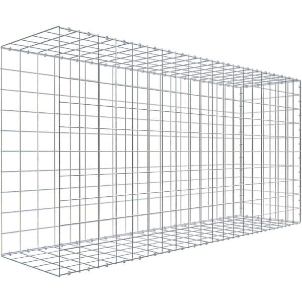 Gabiona C-Ring-Gabione-Anbaukorb Typ 2 100 x 200 x 50 cm Maschenw 10 x 10 cm