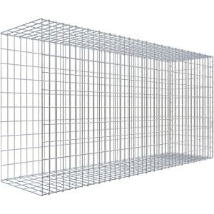 Gabiona C-Ring-Gabione-Anbaukorb Typ 2 100 x 200 x 50 cm Maschenw 5 x 10 cm