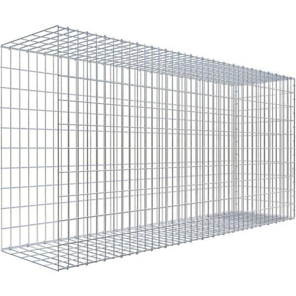 Gabiona C-Ring-Gabione-Anbaukorb Typ 2 100 x 200 x 50 cm Maschenw 5 x 10 cm