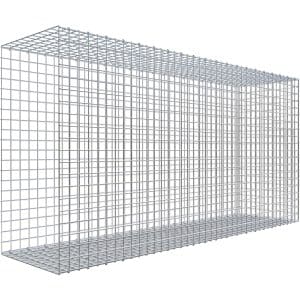 Gabiona C-Ring-Gabione-Anbaukorb Typ 2 100 x 200 x 50 cm Maschenw 5 x 5 cm