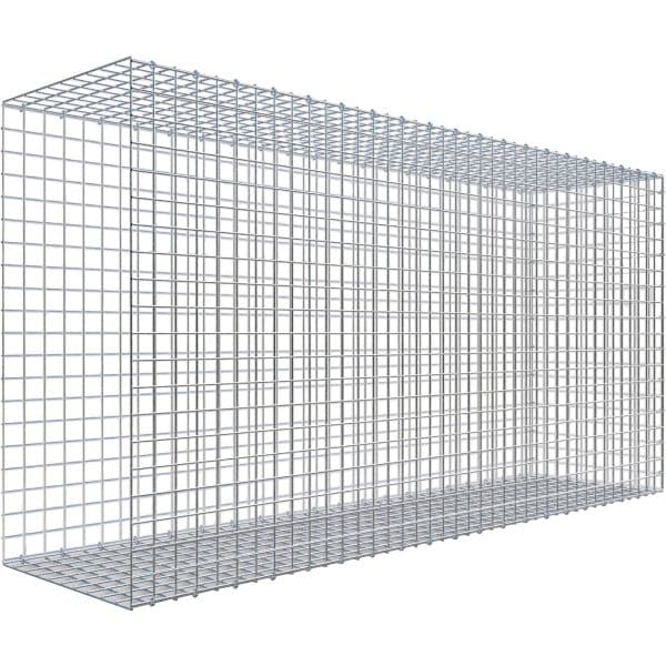Gabiona C-Ring-Gabione-Anbaukorb Typ 2 100 x 200 x 50 cm Maschenw 5 x 5 cm