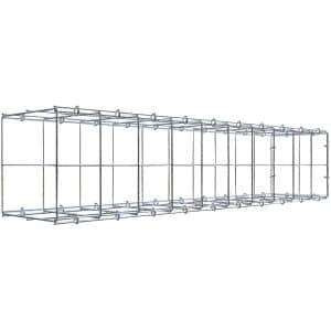 Gabiona C-Ring-Gabione-Anbaukorb Typ 2 20 x 100 x 20 cm Maschenw 10 x 10 cm