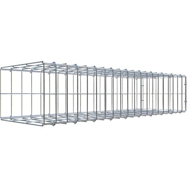 Gabiona C-Ring-Gabione-Anbaukorb Typ 2 20 x 100 x 30 cm Maschenw 5 x 10 cm