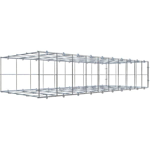 Gabiona C-Ring-Gabione-Anbaukorb Typ 2 20 x 100 x 40 cm Maschenw 10 x 10 cm