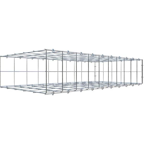 Gabiona C-Ring-Gabione-Anbaukorb Typ 2 20 x 100 x 50 cm Maschenw 10 x 10 cm