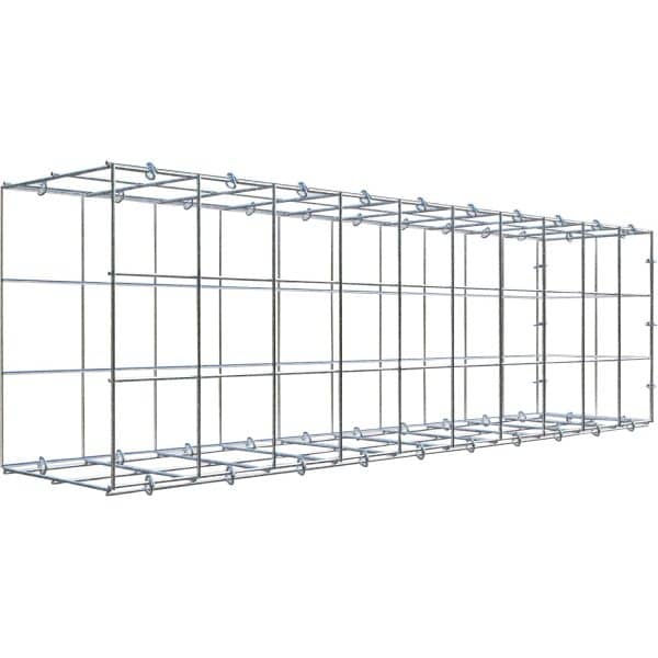 Gabiona C-Ring-Gabione-Anbaukorb Typ 2 30 x 100 x 20 cm Maschenw 10 x 10 cm