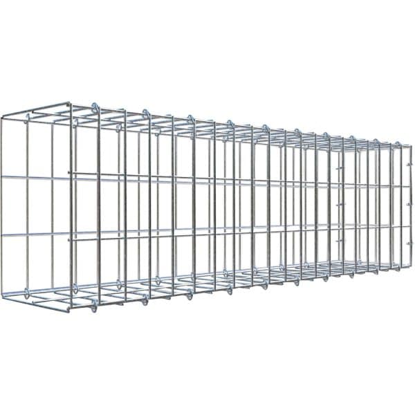 Gabiona C-Ring-Gabione-Anbaukorb Typ 2 30 x 100 x 20 cm Maschenw 5 x 10 cm