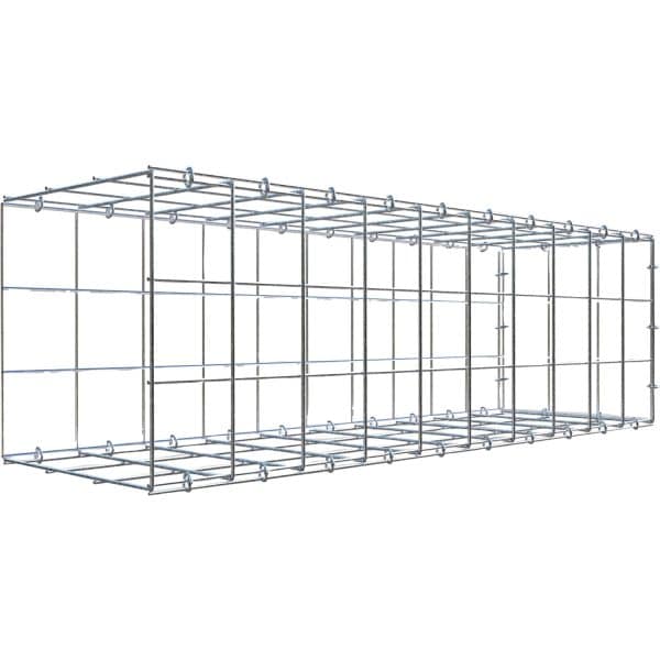 Gabiona C-Ring-Gabione-Anbaukorb Typ 2 30 x 100 x 30 cm Maschenw 10 x 10 cm