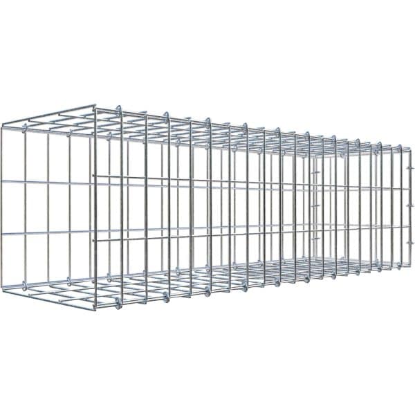 Gabiona C-Ring-Gabione-Anbaukorb Typ 2 30 x 100 x 30 cm Maschenw 5 x 10 cm