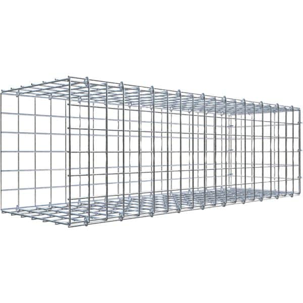 Gabiona C-Ring-Gabione-Anbaukorb Typ 2 30 x 100 x 30 cm Maschenw 5 x 5 cm
