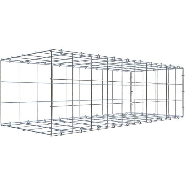 Gabiona C-Ring-Gabione-Anbaukorb Typ 2 30 x 100 x 40 cm Maschenw 10 x 10 cm