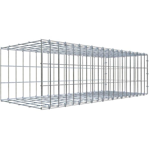 Gabiona C-Ring-Gabione-Anbaukorb Typ 2 30 x 100 x 40 cm Maschenw 5 x 10 cm