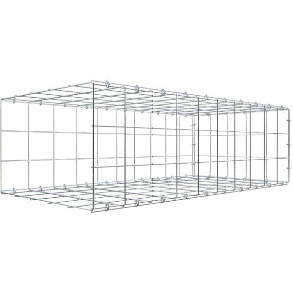 Gabiona C-Ring-Gabione-Anbaukorb Typ 2 30 x 100 x 50 cm Maschenw 10 x 10 cm