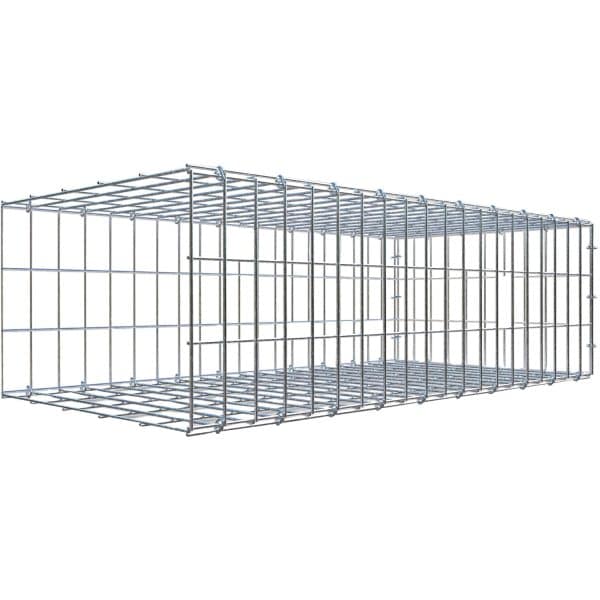 Gabiona C-Ring-Gabione-Anbaukorb Typ 2 30 x 100 x 50 cm Maschenw 5 x 10 cm