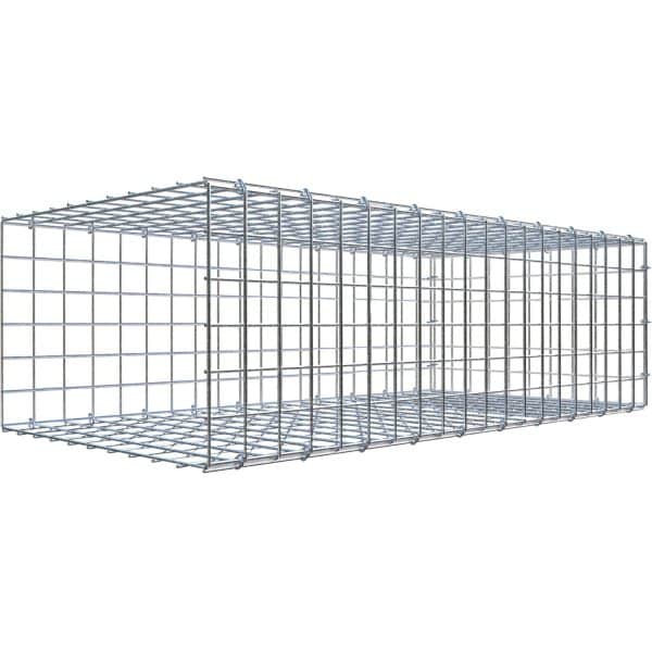 Gabiona C-Ring-Gabione-Anbaukorb Typ 2 30 x 100 x 50 cm Maschenw 5 x 5 cm