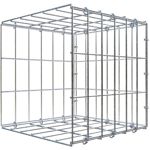 Gabiona C-Ring-Gabione-Anbaukorb Typ 2 30 x 30 x 30 cm Maschenw 5 x 10 cm