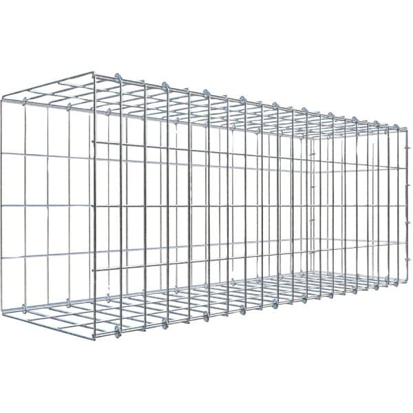 Gabiona C-Ring-Gabione-Anbaukorb Typ 2 40 x 100 x 30 cm Maschenw 5 x 10 cm