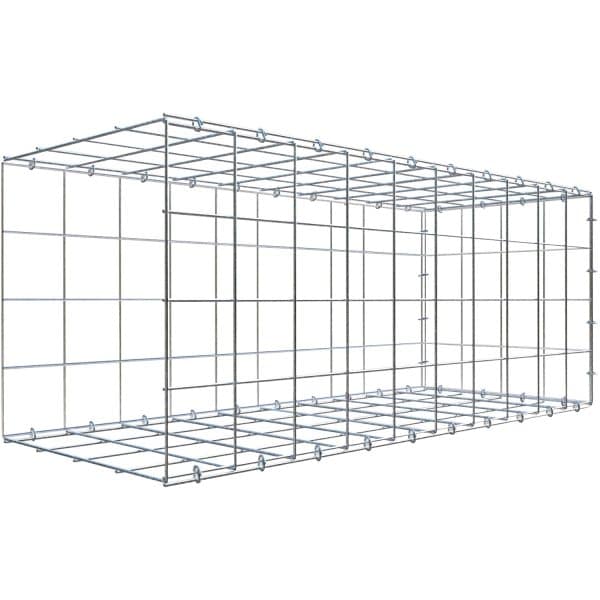 Gabiona C-Ring-Gabione-Anbaukorb Typ 2 40 x 100 x 40 cm Maschenw 10 x 10 cm
