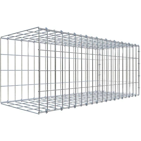 Gabiona C-Ring-Gabione-Anbaukorb Typ 2 40 x 100 x 40 cm Maschenw 5 x 10 cm