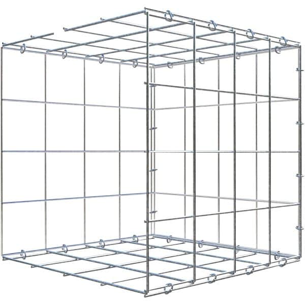 Gabiona C-Ring-Gabione-Anbaukorb Typ 2 40 x 40 x 40 cm Maschenw 10 x 10 cm