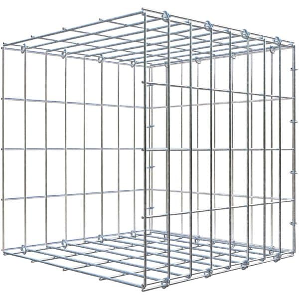 Gabiona C-Ring-Gabione-Anbaukorb Typ 2 40 x 40 x 40 cm Maschenw 5 x 10 cm