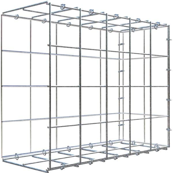 Gabiona C-Ring-Gabione-Anbaukorb Typ 2 40 x 50 x 20 cm Maschenw 10 x 10 cm