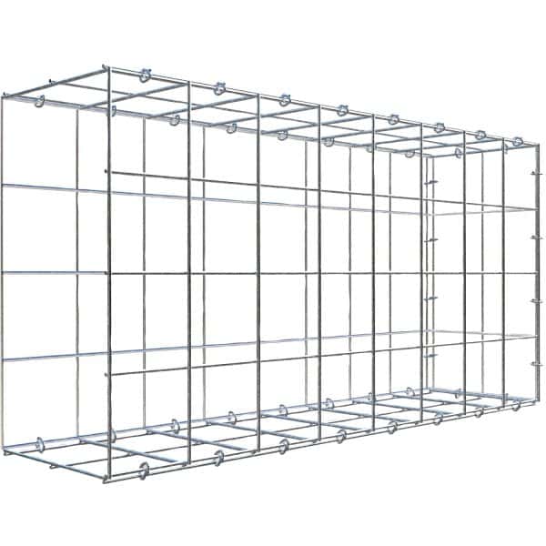Gabiona C-Ring-Gabione-Anbaukorb Typ 2 40 x 80 x 20 cm Maschenw 10 x 10 cm