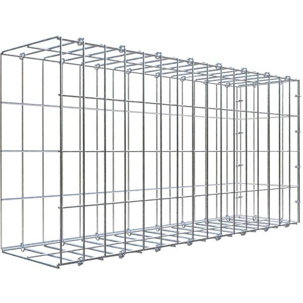 Gabiona C-Ring-Gabione-Anbaukorb Typ 2 40 x 80 x 20 cm Maschenw 5 x 10 cm