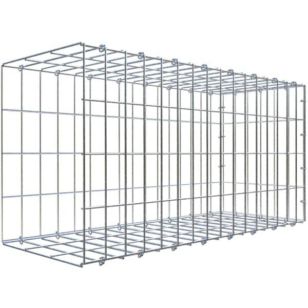 Gabiona C-Ring-Gabione-Anbaukorb Typ 2 40 x 80 x 30 cm Maschenw 5 x 10 cm