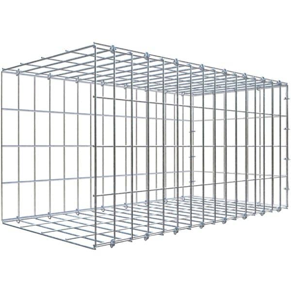 Gabiona C-Ring-Gabione-Anbaukorb Typ 2 40 x 80 x 40 cm Maschenw 5 x 10 cm