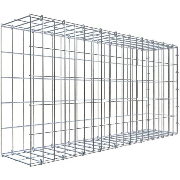 Gabiona C-Ring-Gabione-Anbaukorb Typ 2 50 x 100 x 20 cm Maschenw 5 x 10 cm