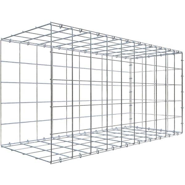 Gabiona C-Ring-Gabione-Anbaukorb Typ 2 50 x 100 x 40 cm Maschenw 10 x 10 cm