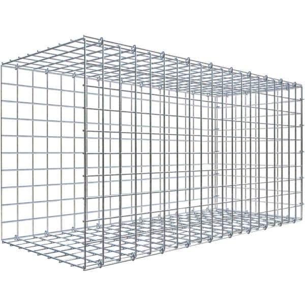 Gabiona C-Ring-Gabione-Anbaukorb Typ 2 50 x 100 x 40 cm Maschenw 5 x 5 cm