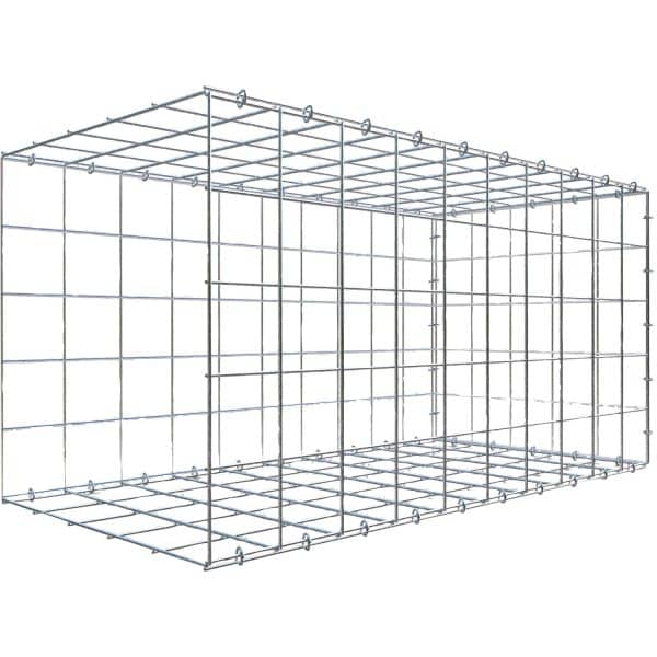 Gabiona C-Ring-Gabione-Anbaukorb Typ 2 50 x 100 x 50 cm Maschenw 10 x 10 cm