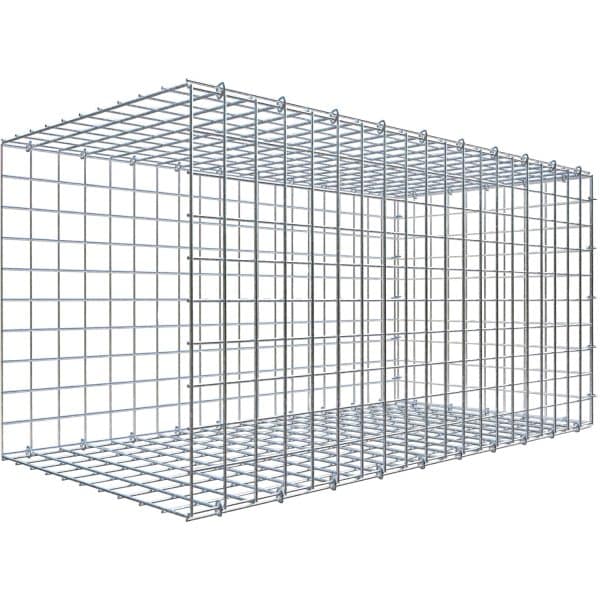 Gabiona C-Ring-Gabione-Anbaukorb Typ 2 50 x 100 x 50 cm Maschenw 5 x 5 cm