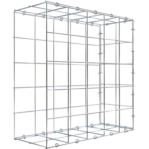 Gabiona C-Ring-Gabione-Anbaukorb Typ 2 50 x 50 x 20 cm Maschenw 10 x 10 cm