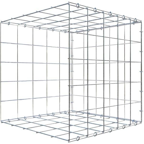 Gabiona C-Ring-Gabione-Anbaukorb Typ 2 50 x 50 x 50 cm Maschenw 10 x 10 cm
