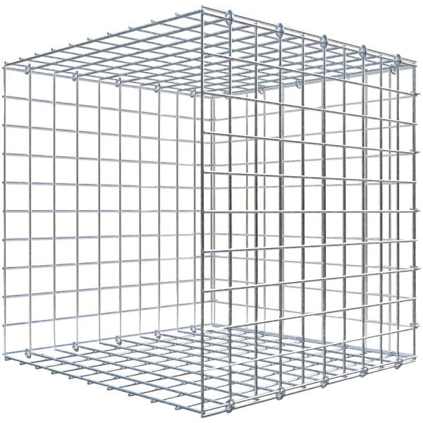 Gabiona C-Ring-Gabione-Anbaukorb Typ 2 50 x 50 x 50 cm Maschenw 5 x 5 cm