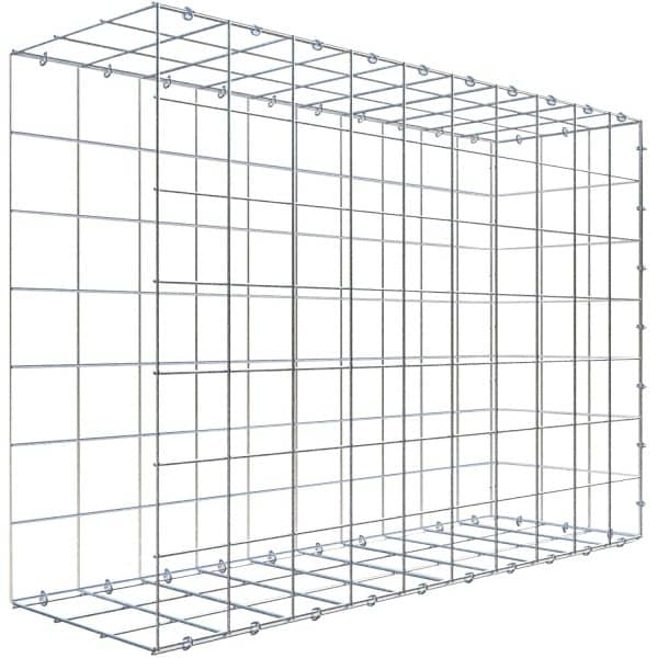 Gabiona C-Ring-Gabione-Anbaukorb Typ 2 70 x 100 x 30 cm Maschenw 10 x 10 cm