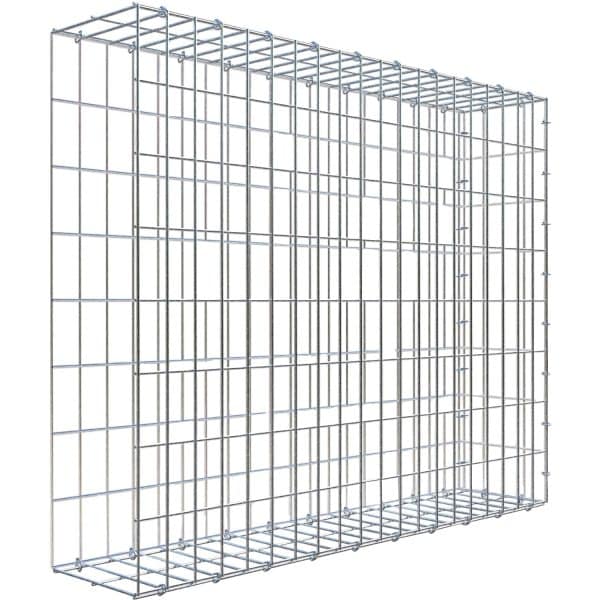 Gabiona C-Ring-Gabione-Anbaukorb Typ 2 80 x 100 x 20 cm Maschenw 5 x 10 cm