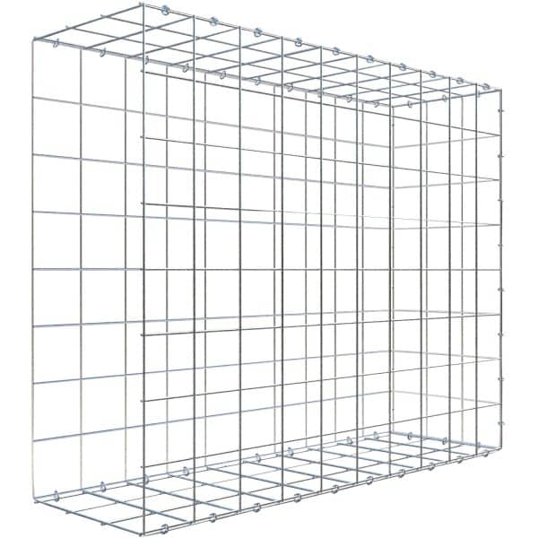 Gabiona C-Ring-Gabione-Anbaukorb Typ 2 80 x 100 x 30 cm Maschenw 10 x 10 cm