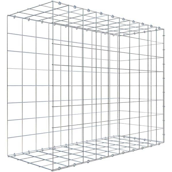 Gabiona C-Ring-Gabione-Anbaukorb Typ 2 80 x 100 x 40 cm Maschenw 10 x 10 cm