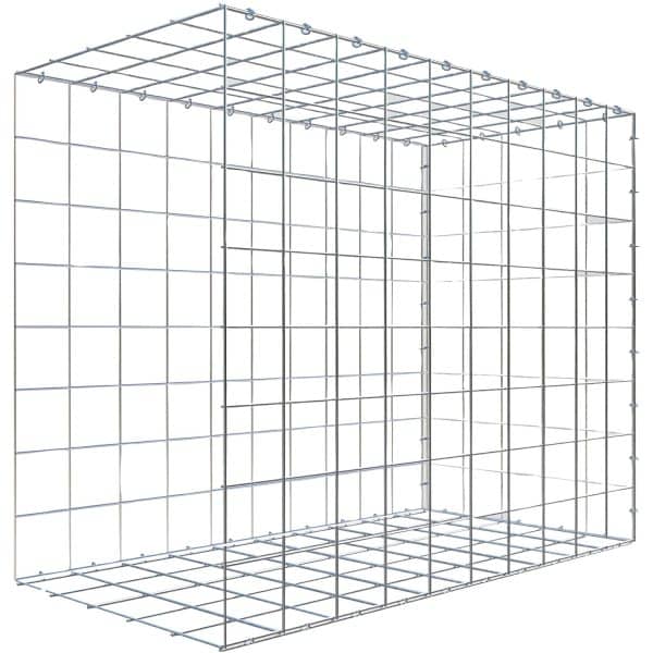 Gabiona C-Ring-Gabione-Anbaukorb Typ 2 80 x 100 x 50 cm Maschenw 10 x 10 cm