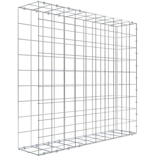 Gabiona C-Ring-Gabione-Anbaukorb Typ 2 90 x 100 x 20 cm Maschenw 10 x 10 cm