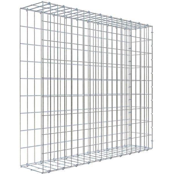Gabiona C-Ring-Gabione-Anbaukorb Typ 2 90 x 100 x 20 cm Maschenw 5 x 10 cm