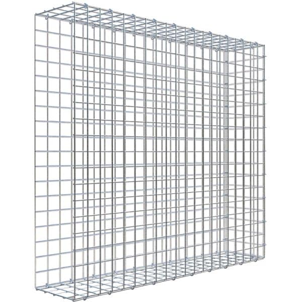 Gabiona C-Ring-Gabione-Anbaukorb Typ 2 90 x 100 x 20 cm Maschenw 5 x 5 cm